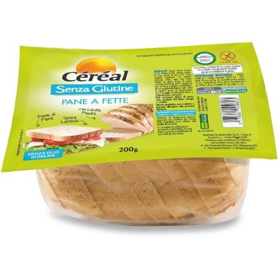 Nutrition & Sante' Italia Spa Pane senza glutine a fette - 200g Nutrition & Sante' Italia Spa Pane senza glutine a fette - 200g