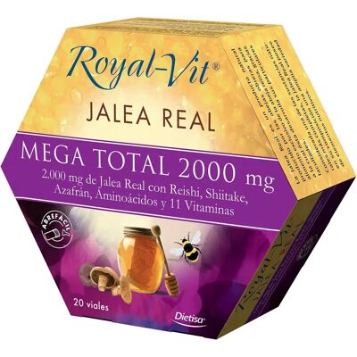 Dietisa Royal Vit Mega Total - Ampollas líquidas de 2000mg para bienestar Dietisa Royal Vit Mega Total - Ampollas líquidas de 2000mg para bienestar