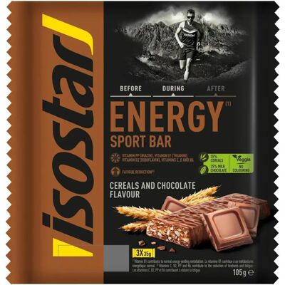 Isostar Energy - Barra energética de chocolate 3x35g Isostar Energy - Barra energética de chocolate 3x35g