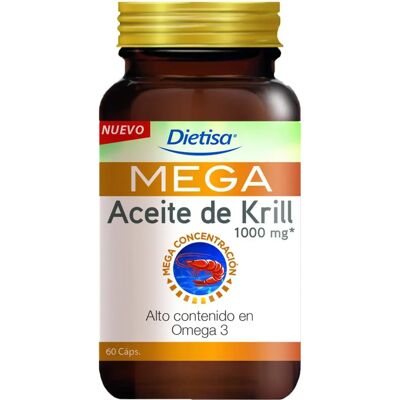 Aceite de Krill Mega Dietisa - 60 Cápsulas - Suplemento Alimenticio Aceite de Krill Mega Dietisa - 60 Cápsulas - Suplemento Alimenticio