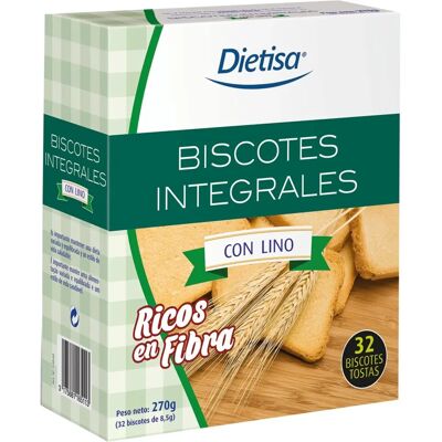 Tostada integral con lino - Dietisa Tostada integral con lino - Dietisa