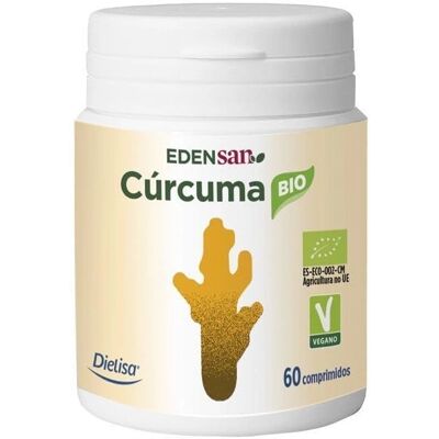 Dietisa Edensan Bio Cúrcuma - Suplemento de Cúrcuma Orgánica - 60 Cápsulas Dietisa Edensan Bio Cúrcuma - Suplemento de Cúrcuma Orgánica - 60 Cápsulas
