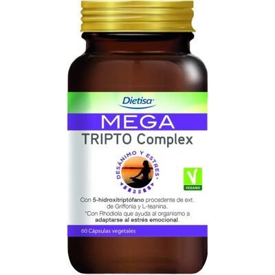 Dietisa Mega Tripto Complejo - Apoyo al Estrés y Estado de Ánimo - 60 Cápsulas Dietisa Mega Tripto Complejo - Apoyo al Estrés y Estado de Ánimo - 60 Cápsulas