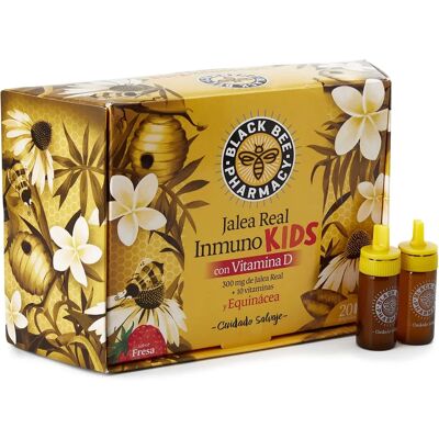 Black Bee Jalea Real Kids 20 Ampollas - Complemento Alimentar Black Bee Jalea Real Kids 20 Ampollas - Complemento Alimentar