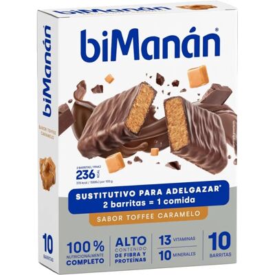 biManán Sustitutivo de Comida Barrita de Toffee - Barrita de Reemplazo biManán Sustitutivo de Comida Barrita de Toffee - Barrita de Reemplazo