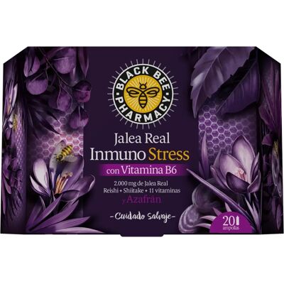 BLACK BEE Jalea Real Inmuno Stress 20 Vials - Suplementos BLACK BEE Jalea Real Inmuno Stress 20 Vials - Suplementos