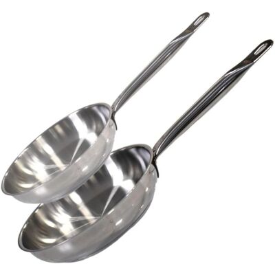 Set de Utensilios de Cocina en Acero Inoxidable - 24cm y 28cm - Elo Set de Utensilios de Cocina en Acero Inoxidable - 24cm y 28cm - Elo