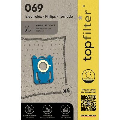 Ensemble de Sacs d'Aspirateur Electrolux Philips Tornado - Haute Filtration Ensemble de Sacs d'Aspirateur Electrolux Philips Tornado - Haute Filtration