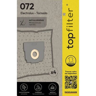 Sacs d'aspirateur TopFilter Premium - Modèle 64072 - Publicité Sacs d'aspirateur TopFilter Premium - Modèle 64072 - Publicité