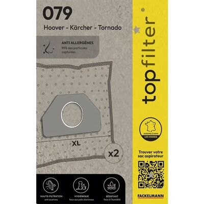 TopFilter Modèle 64079 - Sacs d'aspirateur - Publicité TopFilter Modèle 64079 - Sacs d'aspirateur - Publicité