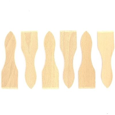 Fackelmann Holz-Raclette-Spatel-Set - 6 Stück - Küchenutensilien Fackelmann Holz-Raclette-Spatel-Set - 6 Stück - Küchenutensilien