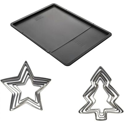 Ensemble de pâtisserie extensible Zenker - Emporte-pièces & Plaque Ensemble de pâtisserie extensible Zenker - Emporte-pièces & Plaque