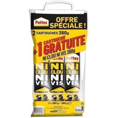 Pattex Schwerlast Montagesekret - 380g x 2 Pattex Schwerlast Montagesekret - 380g x 2