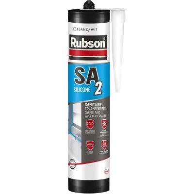 Rubson witte siliconenkit - 280ml badkamer en keuken - Waterdicht en glanzend Rubson witte siliconenkit - 280ml badkamer en keuken - Waterdicht en glanzend