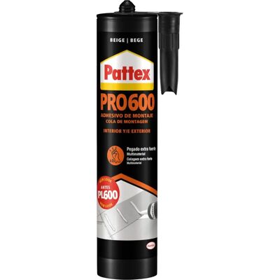 Cola Pattex Pi600 Montafix Bege 300 ml - Acabamento Cola Pattex Pi600 Montafix Bege 300 ml - Acabamento