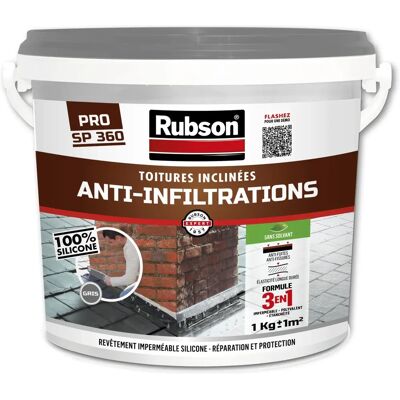 RUBSON Silicone Impermeabile per Tetti - 1kg RUBSON Silicone Impermeabile per Tetti - 1kg