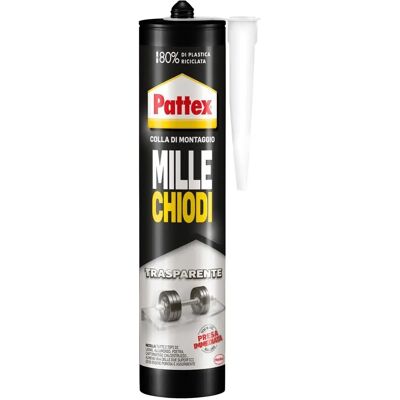 Pattex Millechiodi 310 G Colla di Montaggio Trasparente - Colla Pattex Millechiodi 310 G Colla di Montaggio Trasparente - Colla