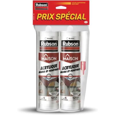 Modèle Rubson - Mastic pour murs et fenêtres - Blanc Modèle Rubson - Mastic pour murs et fenêtres - Blanc