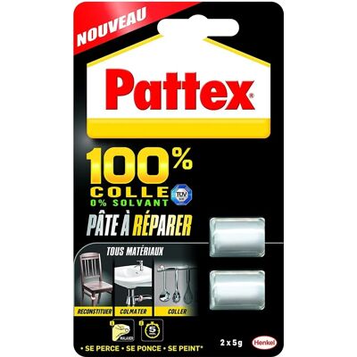 Pâte à Réparer Pattex - 10g - Époxy pour Réparations - Publicité Pâte à Réparer Pattex - 10g - Époxy pour Réparations - Publicité