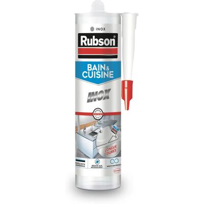 Rubson 1949684 Mastic - 280ml Acier Inoxydable Gris - Publicité Rubson 1949684 Mastic - 280ml Acier Inoxydable Gris - Publicité
