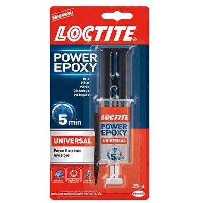 Loctite Colle Époxy - 25ml Usage multiple, Transparent, Modèle 2089578 - Colle Époxy Loctite Colle Époxy - 25ml Usage multiple, Transparent, Modèle 2089578 - Colle Époxy