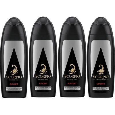 Scorpio - Gel douche sport de la collection Scorpio - 250ml - Publicité Scorpio - Gel douche sport de la collection Scorpio - 250ml - Publicité