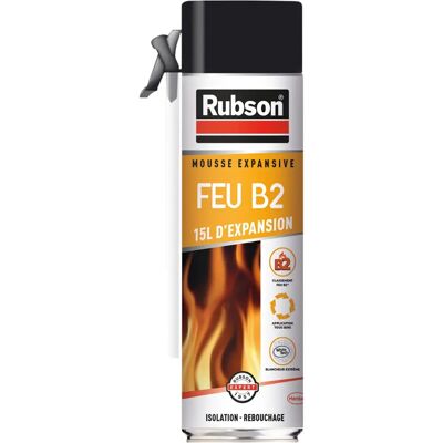 Mousse expansive Fire B2 Rubson - aérosol 500ml Mousse expansive Fire B2 Rubson - aérosol 500ml