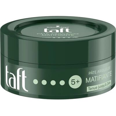 Taft Pâte Argileuse Matifiante 75ml - Produit coiffant - Publicité Taft Pâte Argileuse Matifiante 75ml - Produit coiffant - Publicité