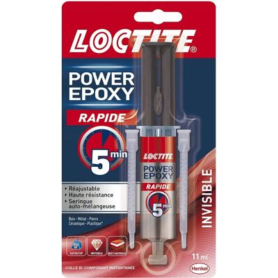 Loctite 2297532 Époxy Rapide 5 Min - Transparent - Colle Loctite 2297532 Époxy Rapide 5 Min - Transparent - Colle