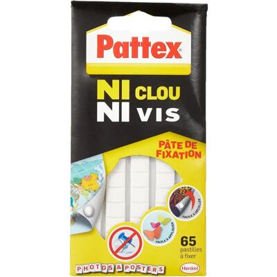 Pattex Tiras de cola - Reutilizáveis, 65 peças Pattex Tiras de cola - Reutilizáveis, 65 peças