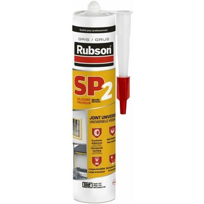 Mastic Silicone Gris Rubson - Haute Résistance - Calfeutreur Mastic Silicone Gris Rubson - Haute Résistance - Calfeutreur
