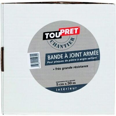 Toupret Modèle 3178310009802 Bande à joints renforcée - 30m - Publicité Toupret Modèle 3178310009802 Bande à joints renforcée - 30m - Publicité