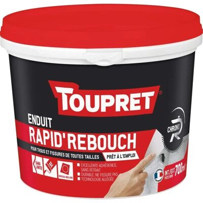 Pâte de Remplissage Rapide Toupret - Enduit de rebouchage - Publicité Pâte de Remplissage Rapide Toupret - Enduit de rebouchage - Publicité