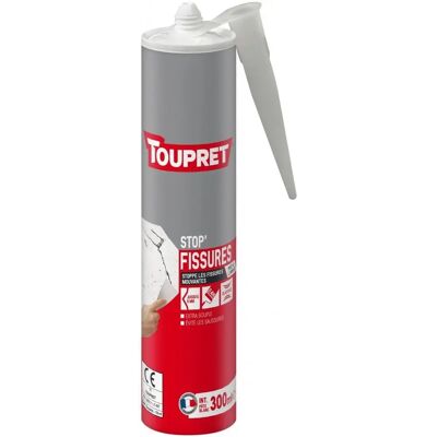 Fissure Stop Toupret - Mastic Flexible pour Intérieur - Publicité Fissure Stop Toupret - Mastic Flexible pour Intérieur - Publicité