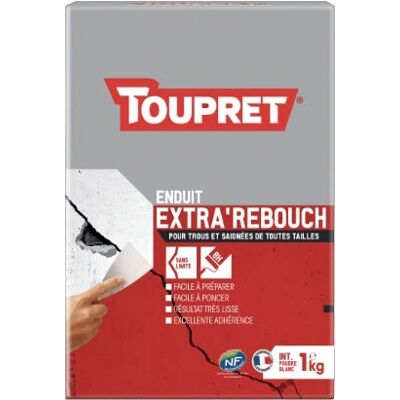 Toupret Riempitivo Interno Bianco - Extra'Rebouch - 1kg - Stucco / Colla Toupret Riempitivo Interno Bianco - Extra'Rebouch - 1kg - Stucco / Colla