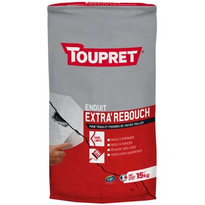 Remplisseur de Mur en Poudre Toupret 15kg - Rembourrage Murale - Publicité Remplisseur de Mur en Poudre Toupret 15kg - Rembourrage Murale - Publicité