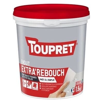 Toupret BCRP15 Enduit intérieur - Blanc - 1,5kg - Publicité Toupret BCRP15 Enduit intérieur - Blanc - 1,5kg - Publicité