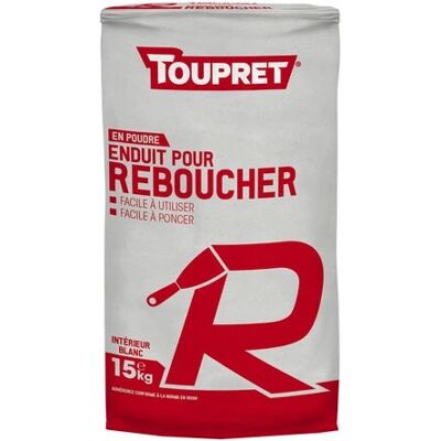 Toupret BCEREB15 plâtre 15kg - Enduit intérieur - Publicité Toupret BCEREB15 plâtre 15kg - Enduit intérieur - Publicité
