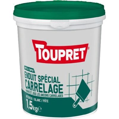 Enduit Spécial Carrelage Toupret - 1,5kg - Publicité Enduit Spécial Carrelage Toupret - 1,5kg - Publicité