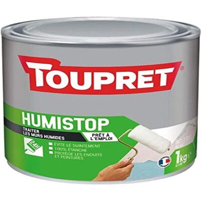 TOUPRET Traitement Mur Humide - 1kg - Revêtement Étanche pour Intérieur/Extérieur - Publicité TOUPRET Traitement Mur Humide - 1kg - Revêtement Étanche pour Intérieur/Extérieur - Publicité