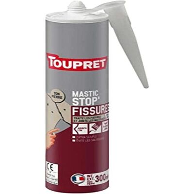 Toupret - stucco acrilico crack-stop 300ML - tono pietra - Stucco Toupret - stucco acrilico crack-stop 300ML - tono pietra - Stucco