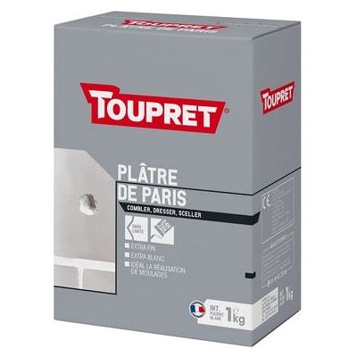 Toupret Modèle BCPLA01 Plâtre de Paris Blanc Fin - Plâtre Toupret Modèle BCPLA01 Plâtre de Paris Blanc Fin - Plâtre