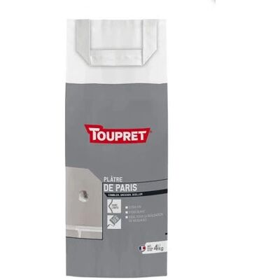 Plâtre de Paris Blanc Extra Fin 4kg - Plâtre - Publicité Plâtre de Paris Blanc Extra Fin 4kg - Plâtre - Publicité