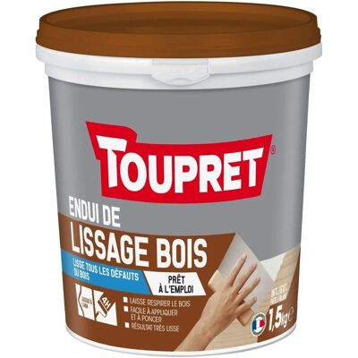 Fourniture de lissage en bois Toupret 1,5kg - Blanc - Publicité Fourniture de lissage en bois Toupret 1,5kg - Blanc - Publicité