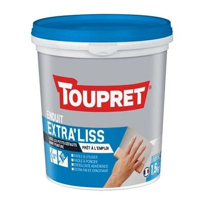 Toupret Extra'Liss 1.5 kg - Enduit de lissage - Publicité Toupret Extra'Liss 1.5 kg - Enduit de lissage - Publicité