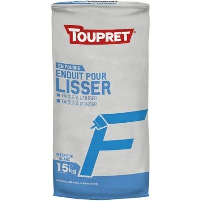 Gesso Interno Bianco Toupret - 15kg - Supporta tutte le superfici Gesso Interno Bianco Toupret - 15kg - Supporta tutte le superfici