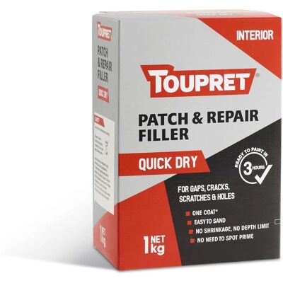Toupret Toupret FGREB01GB Quick Dry Patch & Repair - Patch & Repair Filler Toupret Toupret FGREB01GB Quick Dry Patch & Repair - Patch & Repair Filler