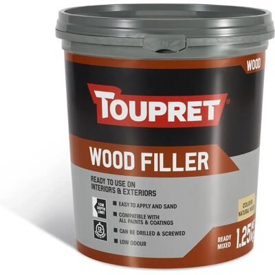 Toupret Natural Wood Filler - Wood Filler 1.25kg Toupret Natural Wood Filler - Wood Filler 1.25kg