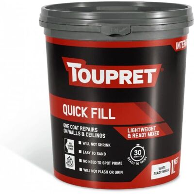 Toupret Toupret TTREDLP01GB Quick Fill Interior - Wall Filler Toupret Toupret TTREDLP01GB Quick Fill Interior - Wall Filler