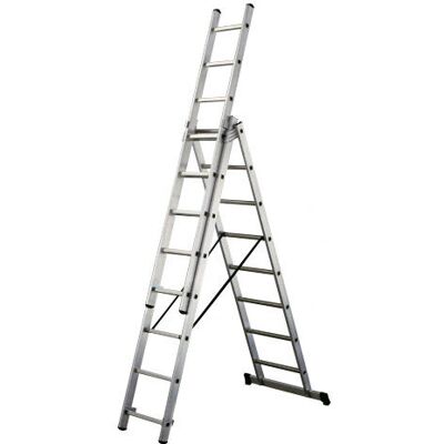 Una Escalera de Herramienta Forjada - Aluminio Industrial 14+14+14 3x4m Una Escalera de Herramienta Forjada - Aluminio Industrial 14+14+14 3x4m